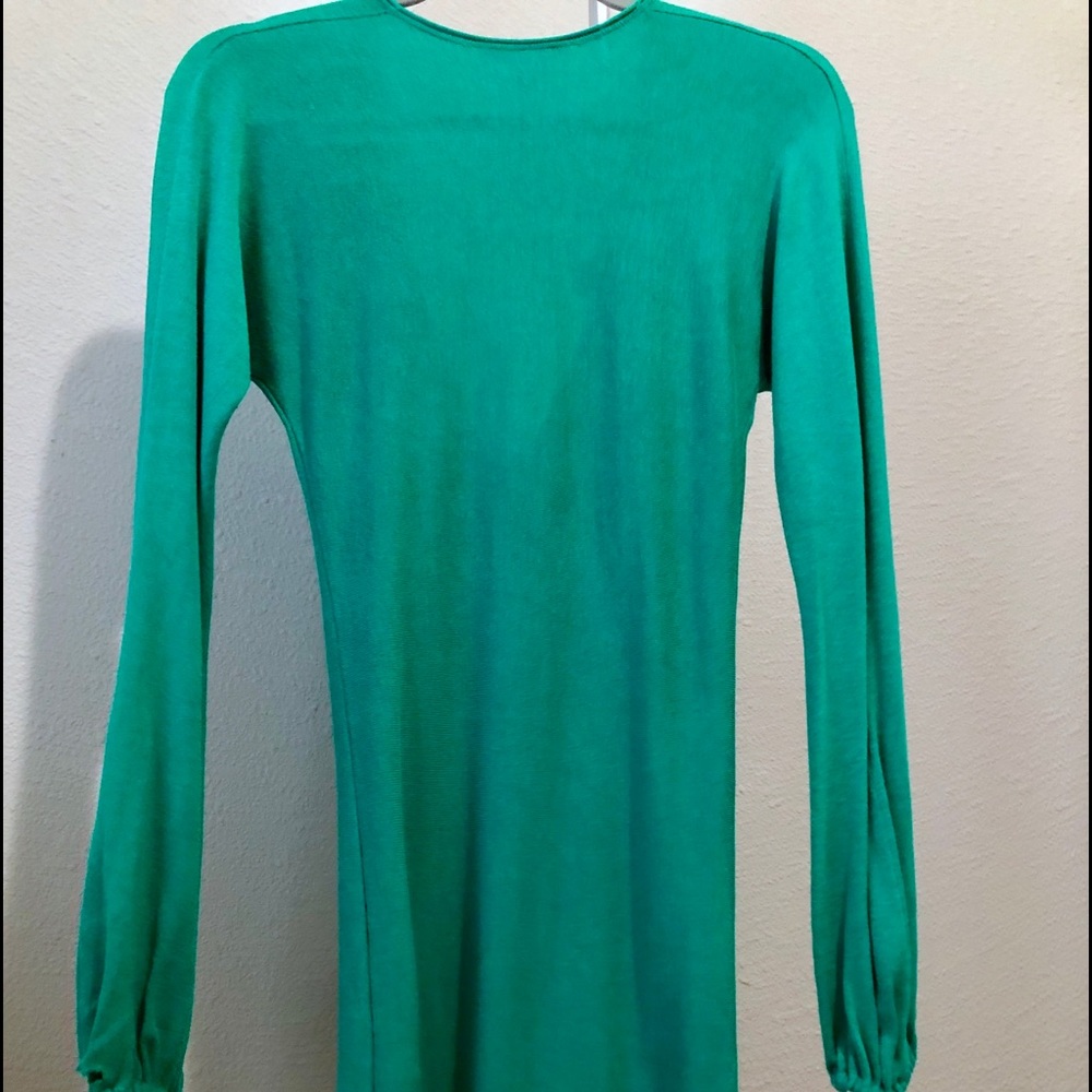 Bebe Turquoise Long Sleeve V-Neck Tunic!!! - Picture 7 of 8
